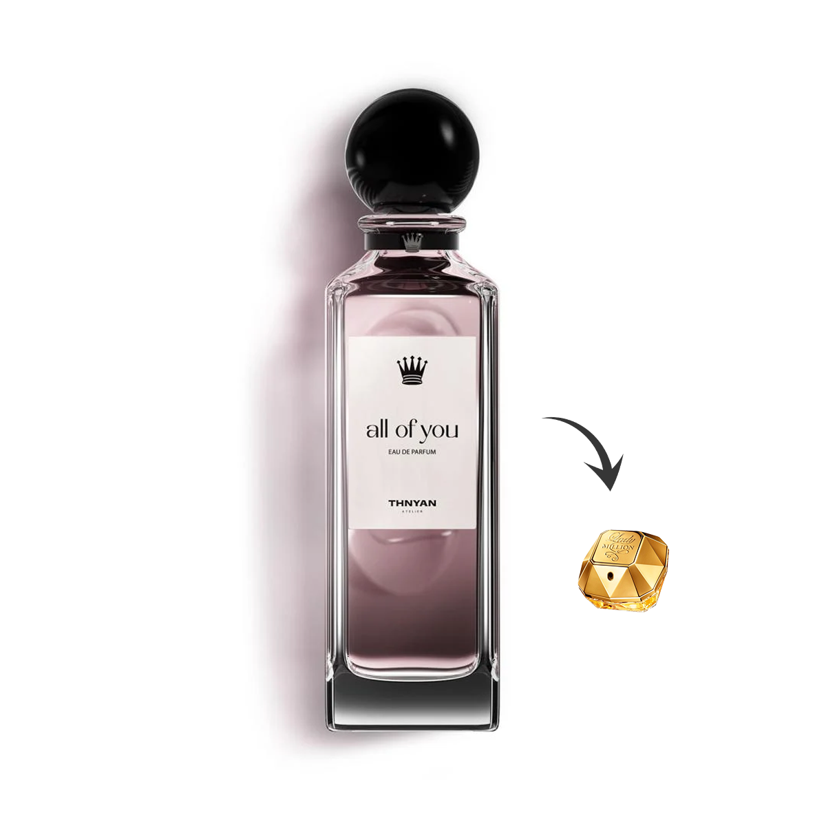 all of you BY THNYAN بديل عطر ليدي مليون (125مل ستاتي)